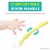 Zooawa Baby Complementary Food Spoon Set 2 Pack Food-Grade Silicone Spoon Kit for Over 4 Months Baby First Stage Feeding Spoons for Babies Food Helper Children Cutlery Purple & Yellow - B07BKY3ZPQ